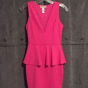 Hot pink cocktail dress, lightly worn